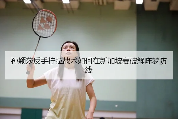 孙颖莎反手拧拉战术如何在新加坡赛破解陈梦防线